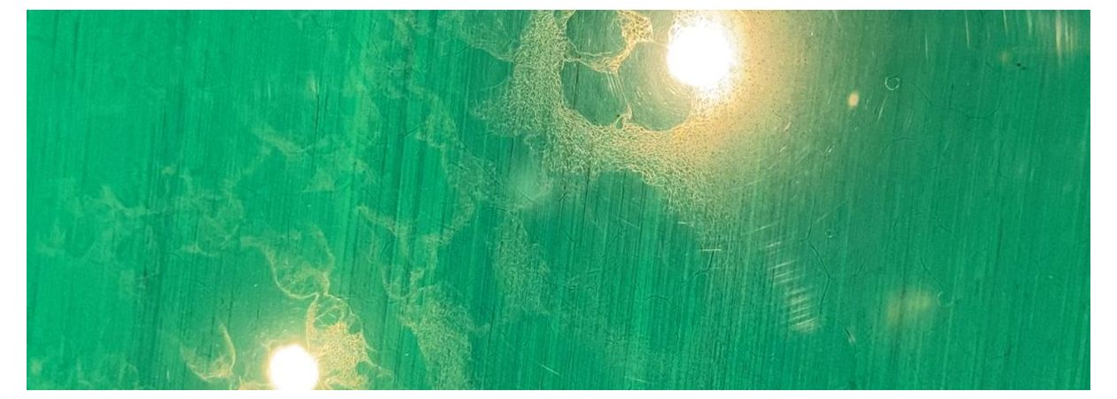 Epoxy giethars met amine blush