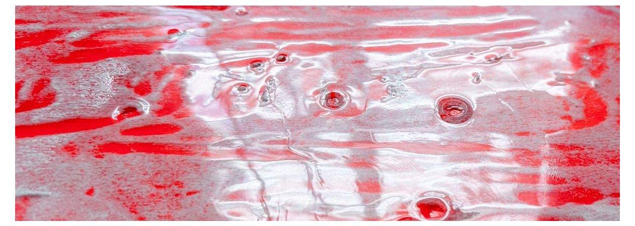 luchtbellen in uitgeharde epoxy repareren