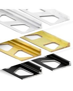 Schlüter-SCHIENE profiel ter beëindiging vloer, stucwerk en tegels