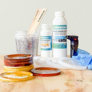 FLOW RESIN Resin Art Onderzetter pakket