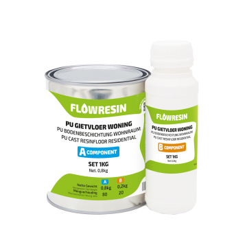 FLOW RESIN PU Gietvloer Reparatieset 1kg