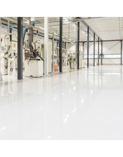 Bedrijfshal met een Flowresin vloercoating