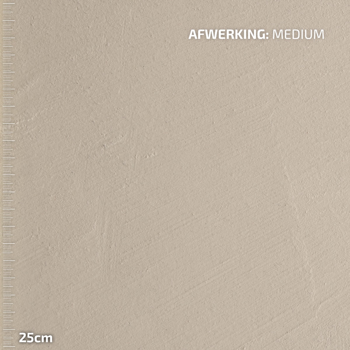 medium groffe afwerking beton cire foto van 25cm